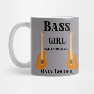 Bassista Regalo Per Donna Ragazza Musicista Chitarra Basso Mug